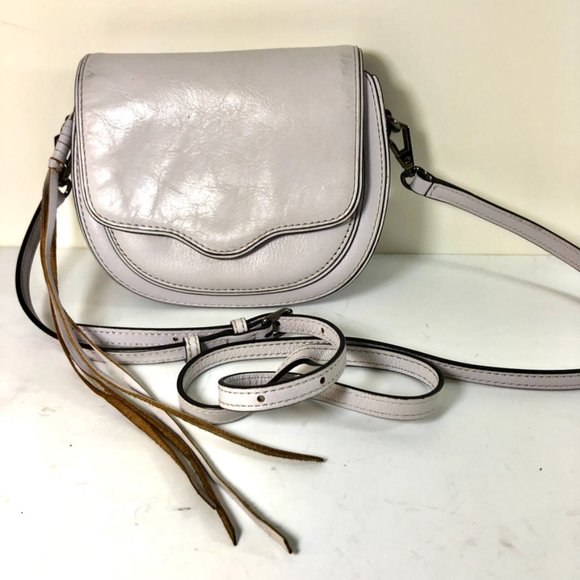 Rebecca Minkoff Women small leather crossbody bag off white ( slightly lilac) - Picture 2 of 8